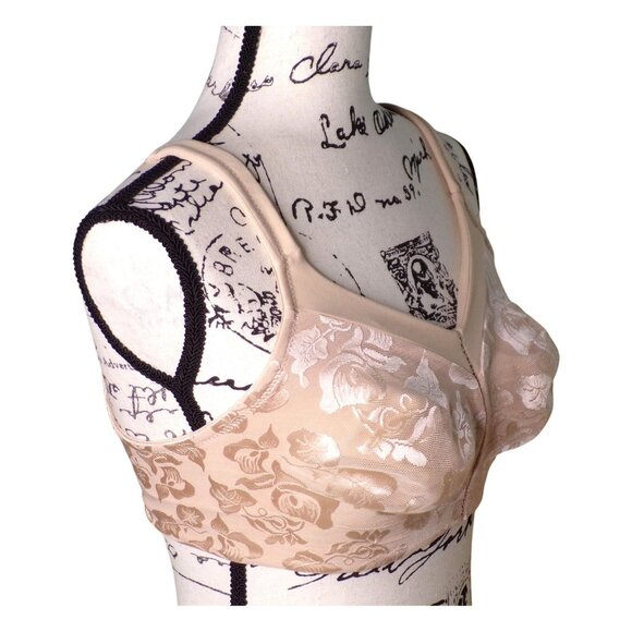 🆕WACOAL Awareness Full Unpadded Wireless Bra 38D Beige Nude #85276 - Picture 8 of 10